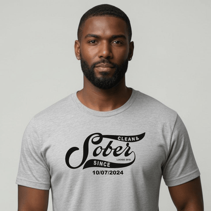 Sober T Shirt | Personalized Sober Since Shirt with Custom Date