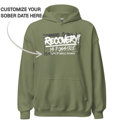 Recovery Hoodie | Women's Personalized Recovery Is Possible Hoodie