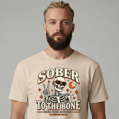 Sober T Shirt | Men's Sober To The Bone