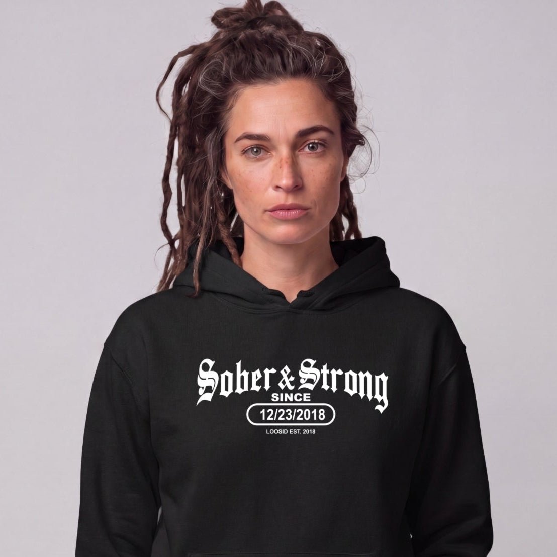 Recovery Hoodie | Women's Old School Sober & Strong