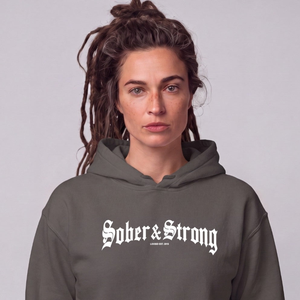 Recovery Hoodie | Women's Old School Sober & Strong