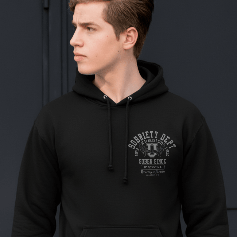 recovery hoodie, sober hoodie