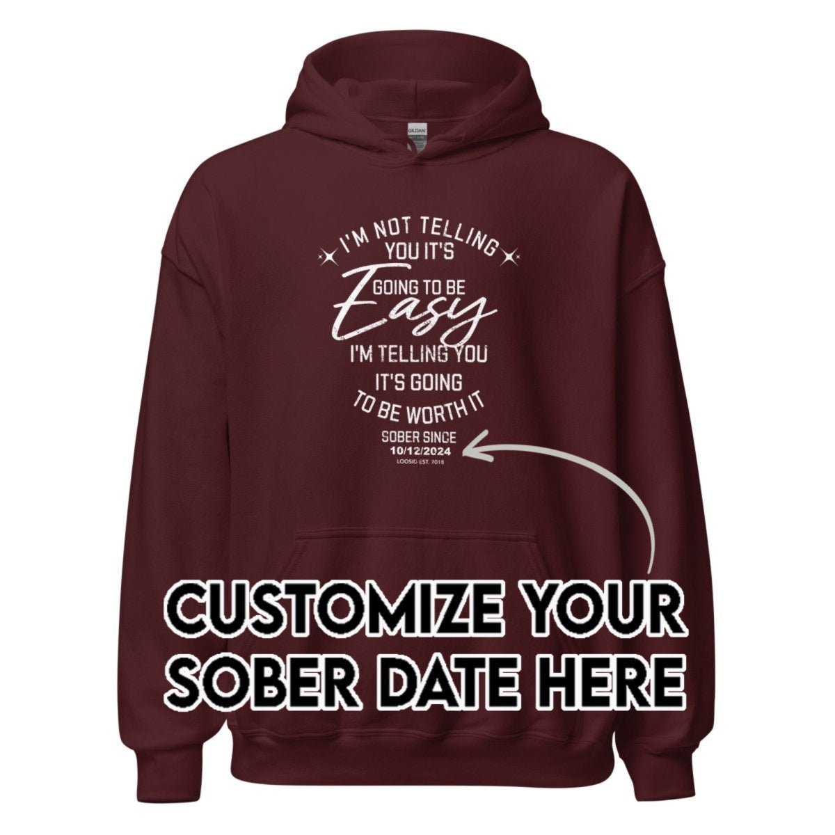 Recovery Hoodie | Women's I'm Not Telling Your It's Easy