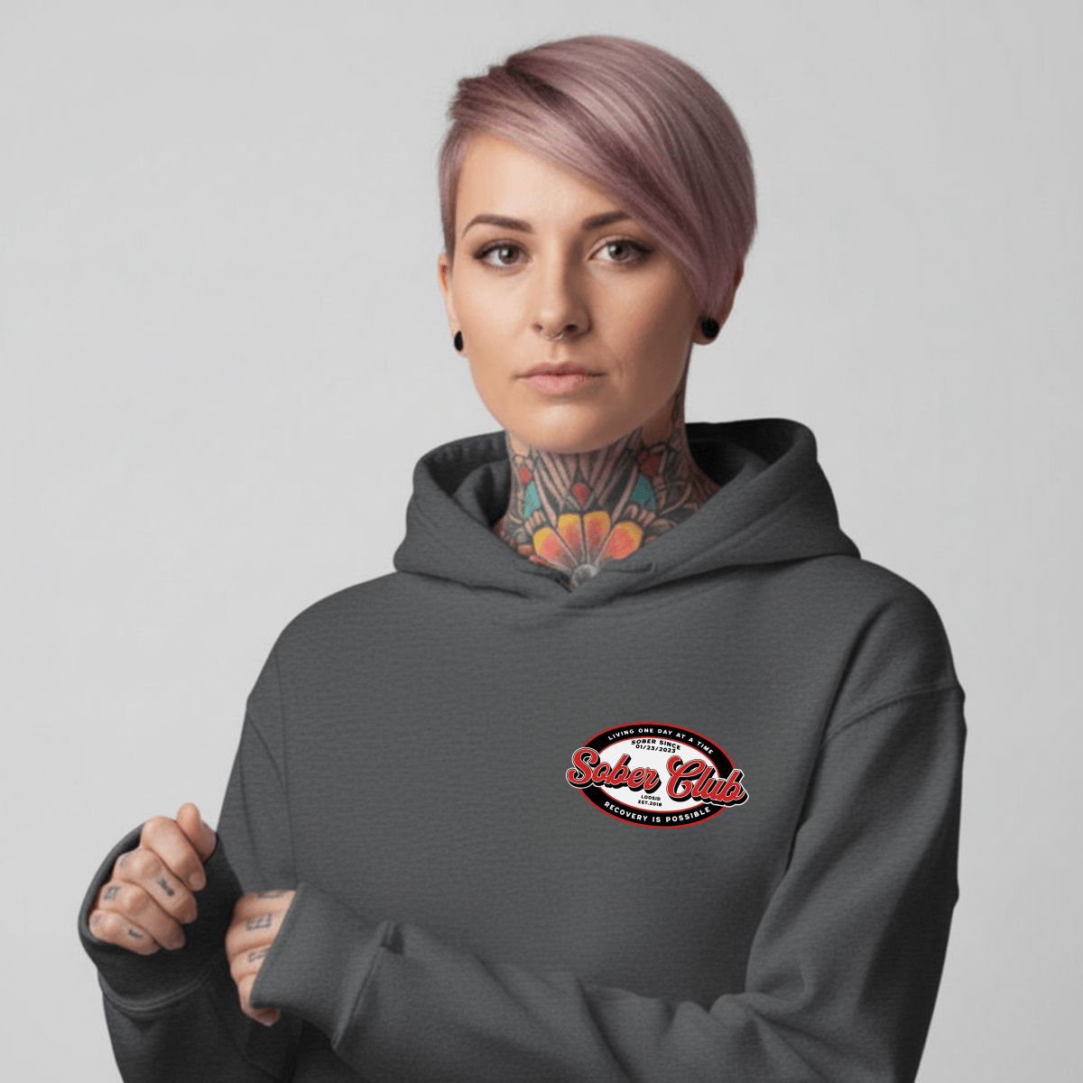 minimalist premium recovery hoodie