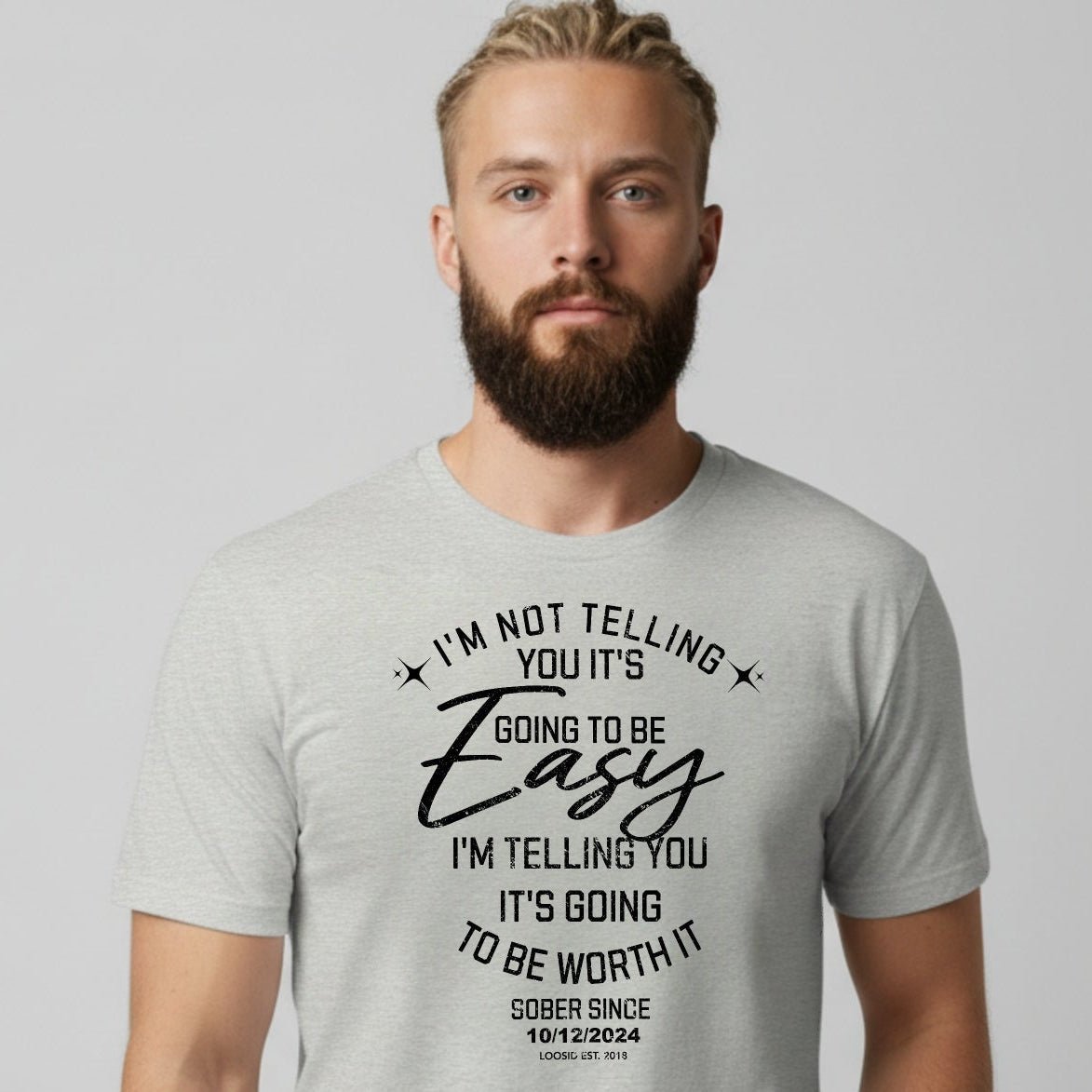 I'm Not Telling Sober T Shirt packaging detail (view 18)
