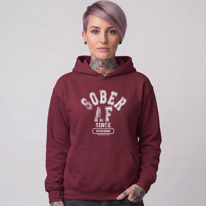 Recovery Hoodie | Women's Sober AF Collegiate
