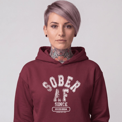 Recovery Hoodie | Women's Sober AF Collegiate