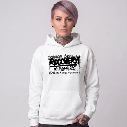 Recovery Hoodie | Women's Personalized Recovery Is Possible Hoodie