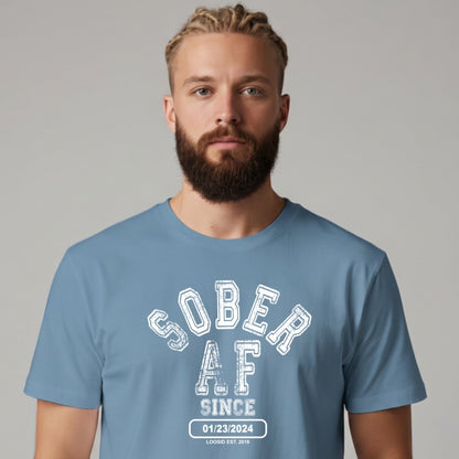 Sober T Shirt | Men's Sober AF Collegiate