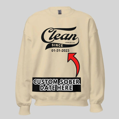 Clean Since Recovery Hoodie back view (view 27)