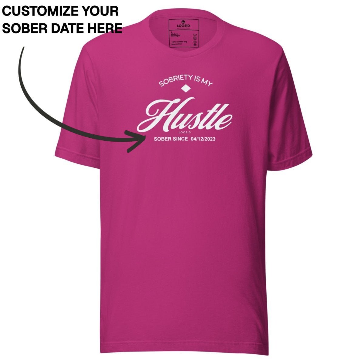 Sober T Shirt | Women's Sobriety is My Hustle