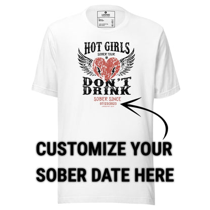Sober T Shirt | Women's Hot Girls Don't Drink