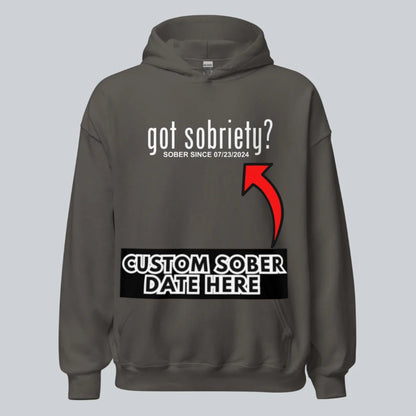 Recovery Hoodie | Women’s Got Sobriety Hoodie with Custom Date