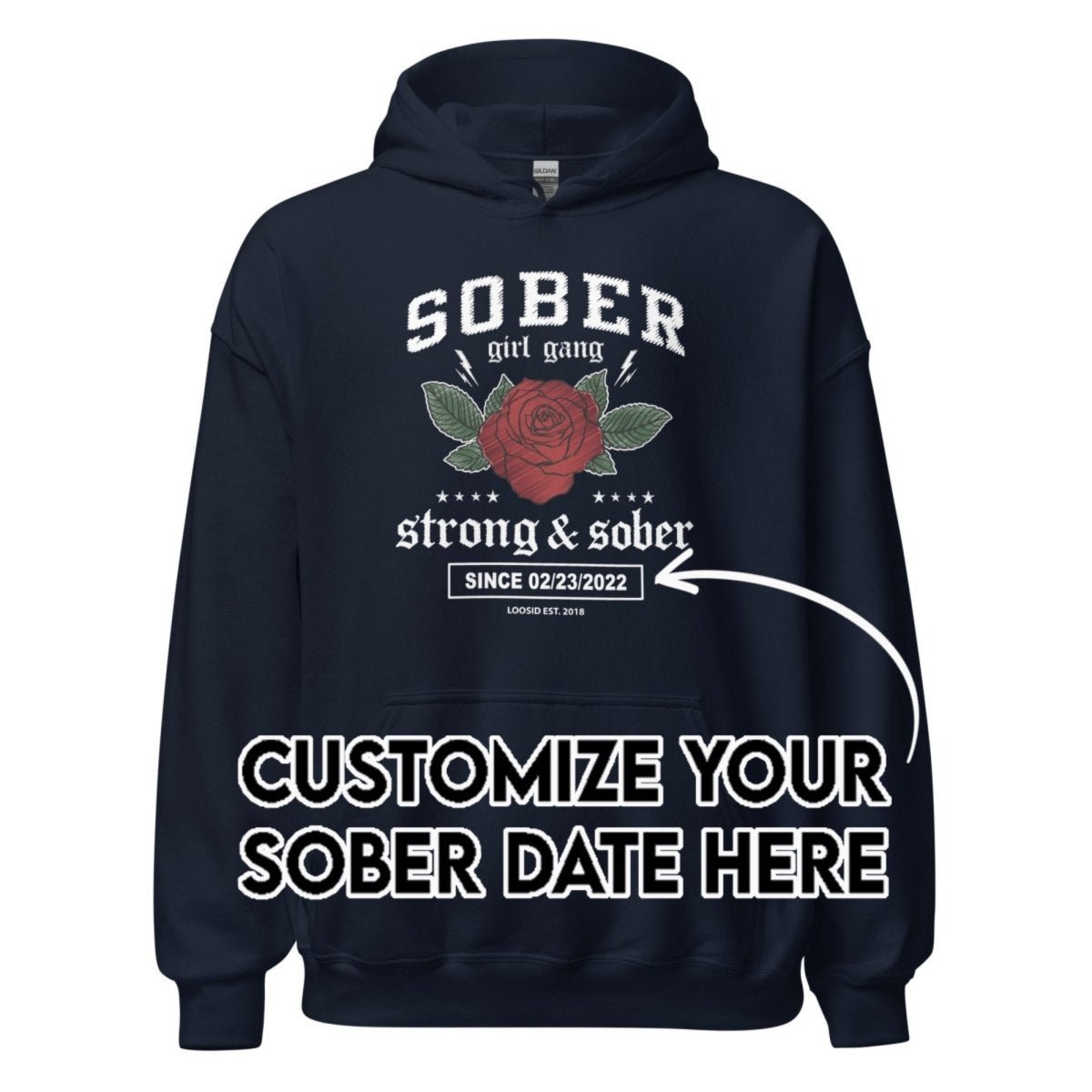 Recovery Hoodie | Women's Sober Girl Gang Strong & Sober