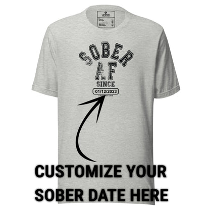 Sober T Shirt | Women's Sober AF Collegiate