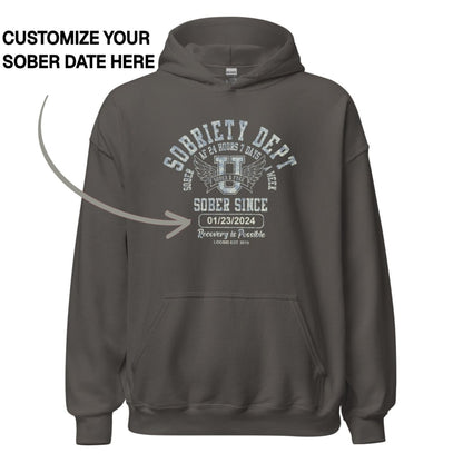 Recovery Hoodie | Unisex Sobriety Dept