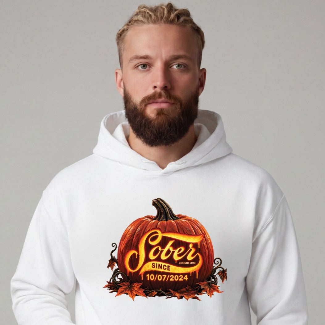 Recovery Hoodie | Men's Sober Since Pumpkin