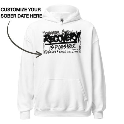 Recovery Hoodie | Women's Personalized Recovery Is Possible Hoodie