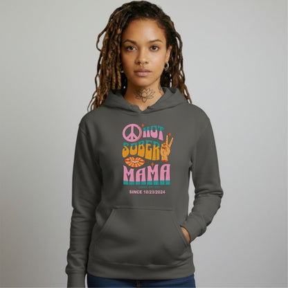 Hot Sober Mama Recovery Hoodie featuring the design (view 21)
