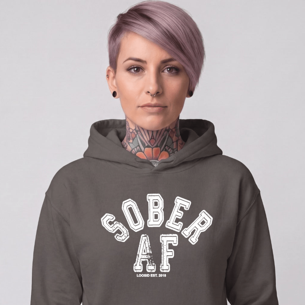 Recovery Hoodie | Women's Sober AF Collegiate