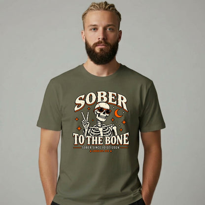 Sober T Shirt | Men's Sober To The Bone