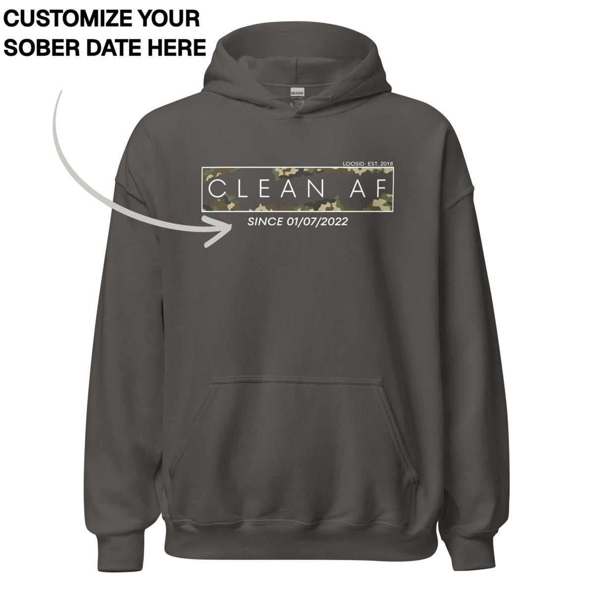 Recovery Hoodie | Men's Clean AF Camo