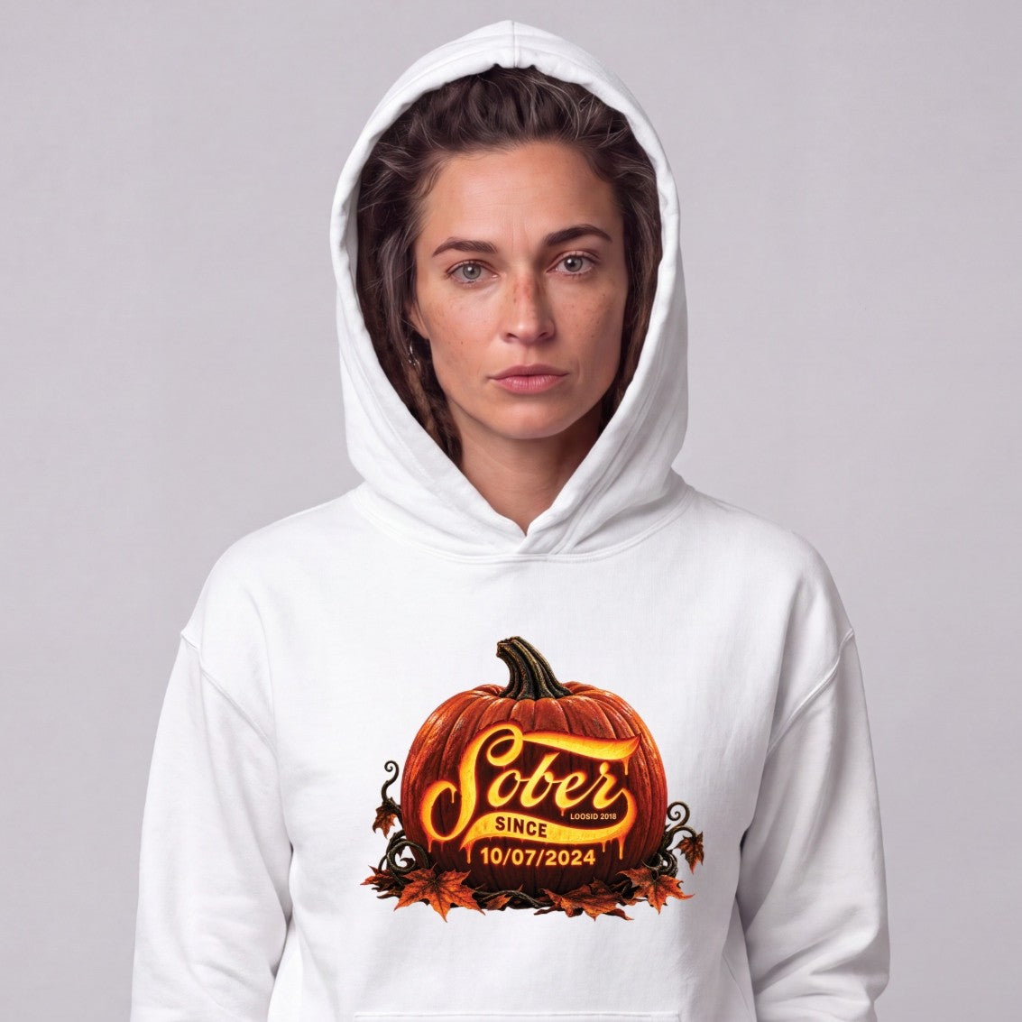 Recovery Hoodie | Women's Sober Since Pumpkin
