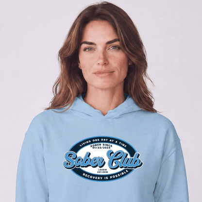 Recovery Hoodie | Women's Sober Club Badge