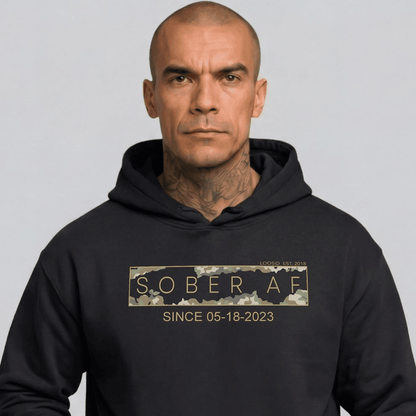 Recovery Hoodie | Unisex Sober AF Camo
