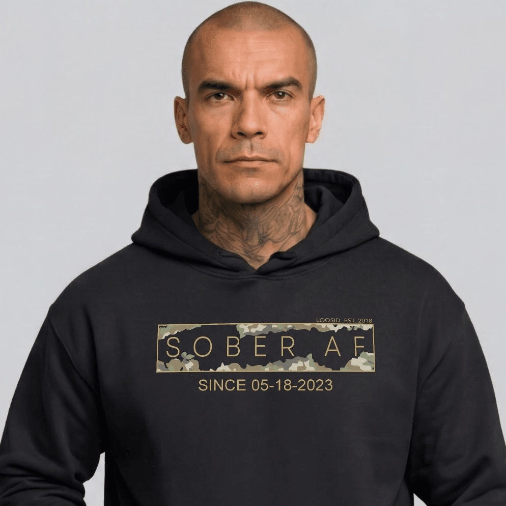 Recovery Hoodie | Unisex Sober AF Camo