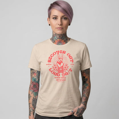 Recover Out Loud Women's Personalized Sober T Shirt