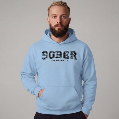 Recovery Hoodie | Men's Sober Est. Collegiate