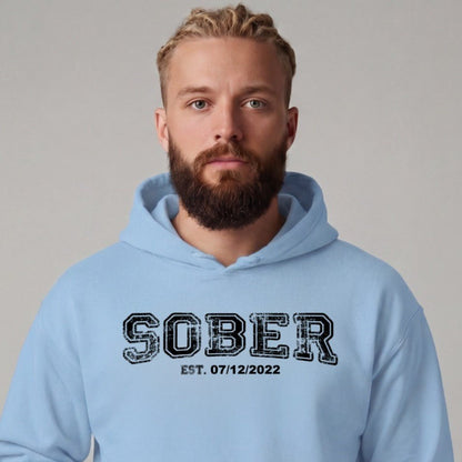 Recovery Hoodie | Men's Sober Est. Collegiate