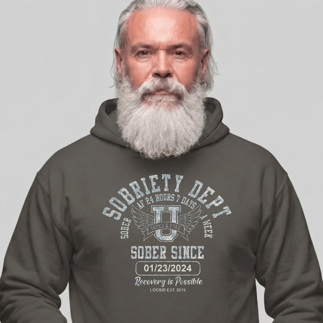 Recovery Hoodie | Men's Sobriety Dept 24/7 Hoodie