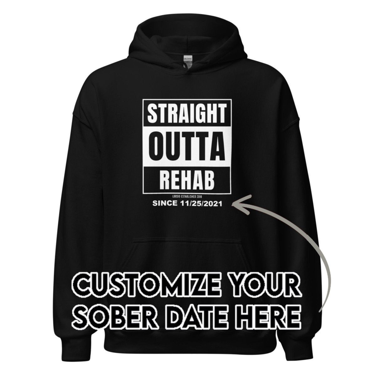 Recovery Hoodie | Men's Straight Outta Rehab