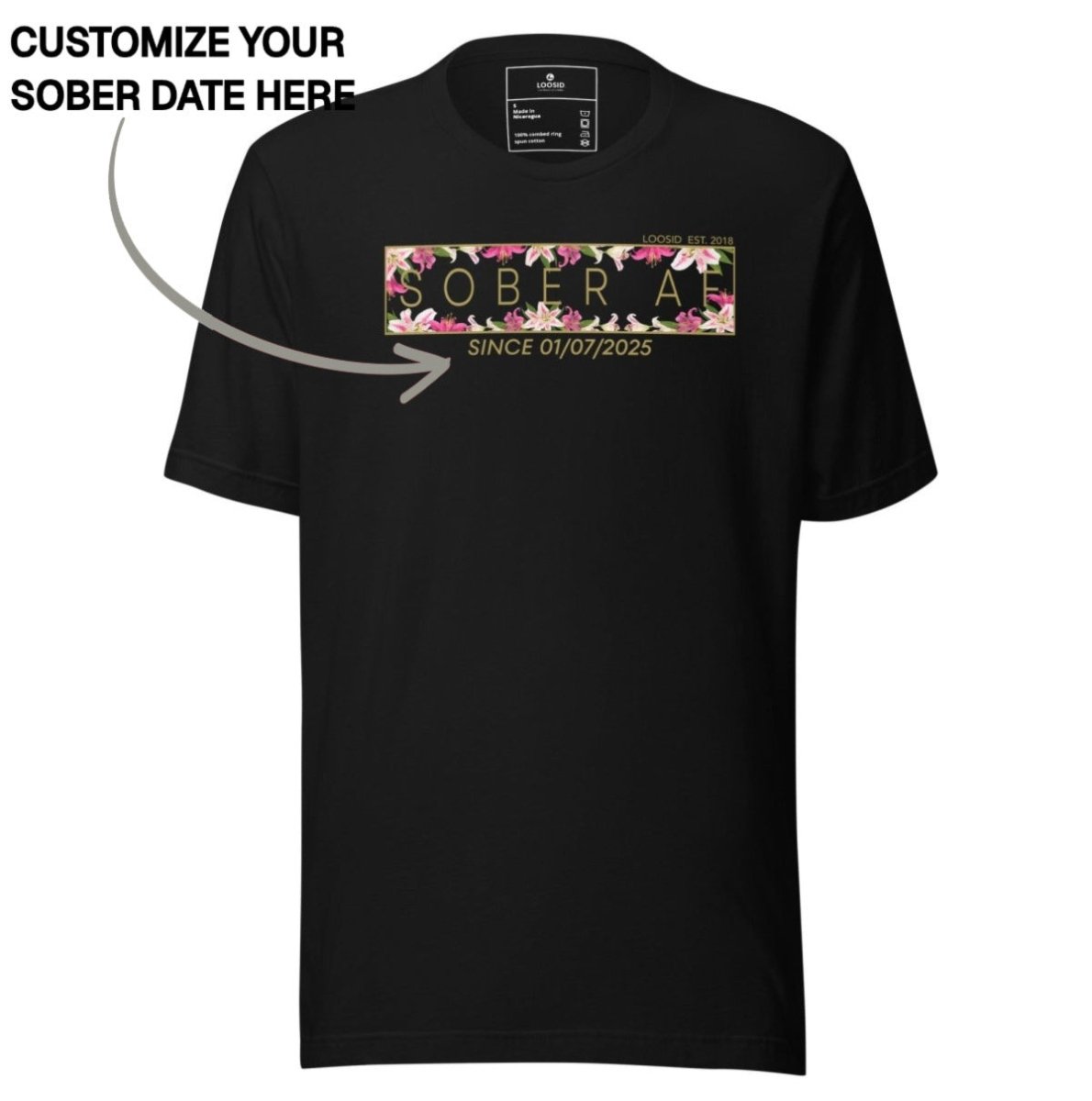 Sober T Shirt | Women's Sober AF Lily