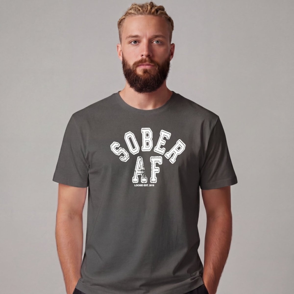 Sober T Shirt | Men's Sober AF Collegiate
