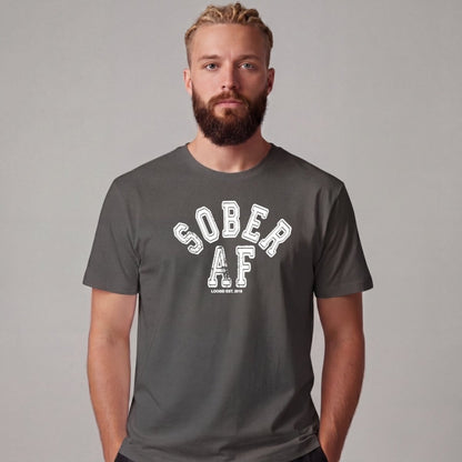 Sober T Shirt | Men's Sober AF Collegiate