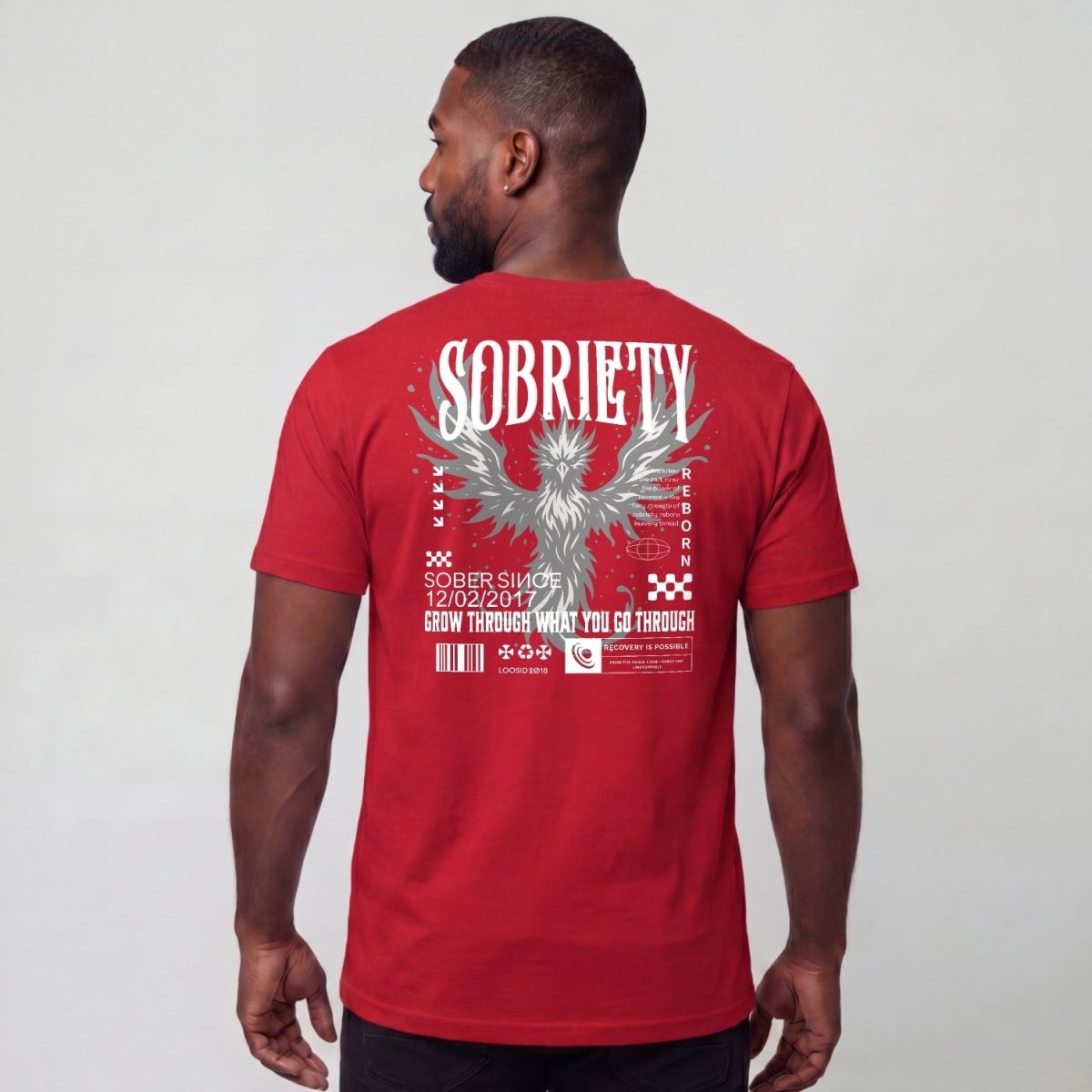 Sober T Shirt | Men's Phoenix Sobriety Reborn Limited-Edition