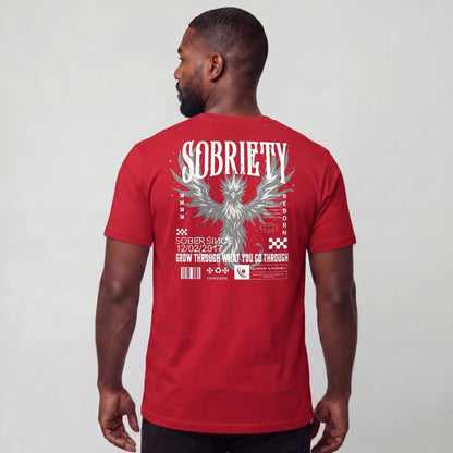 Sober T Shirt | Men's Phoenix Sobriety Reborn Limited-Edition