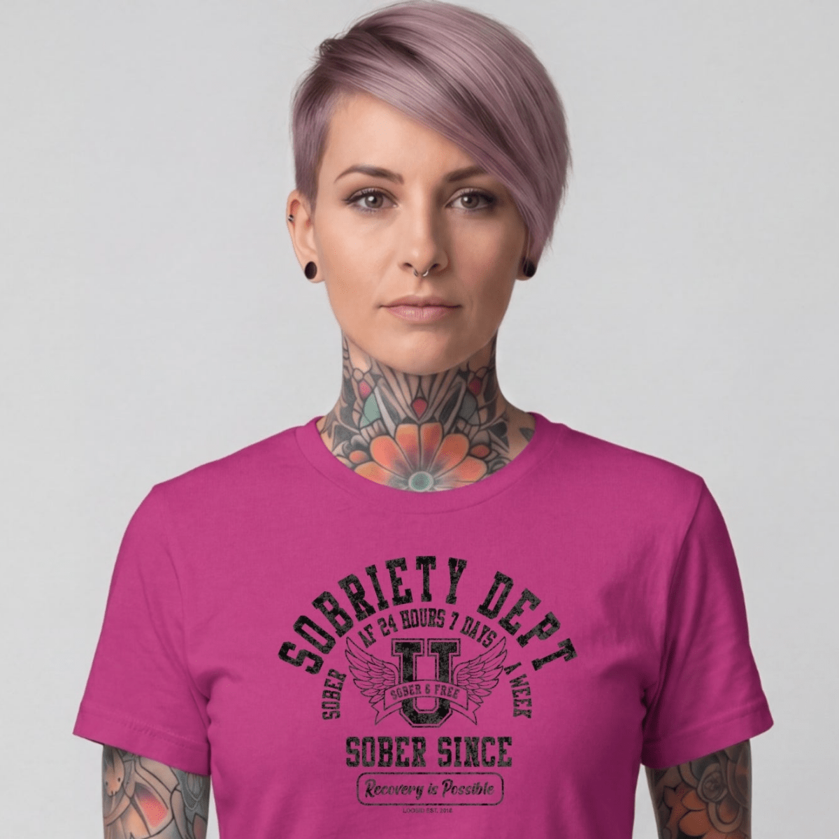Sober T Shirt | Women's Sobriety Dept 24/7