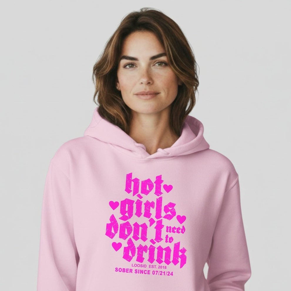 Hot Girls Don't Drink Recovery Hoodie product photo (view 40)