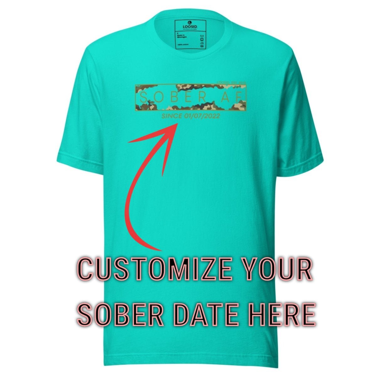 Sober T Shirt | Men's Sober AF Camo