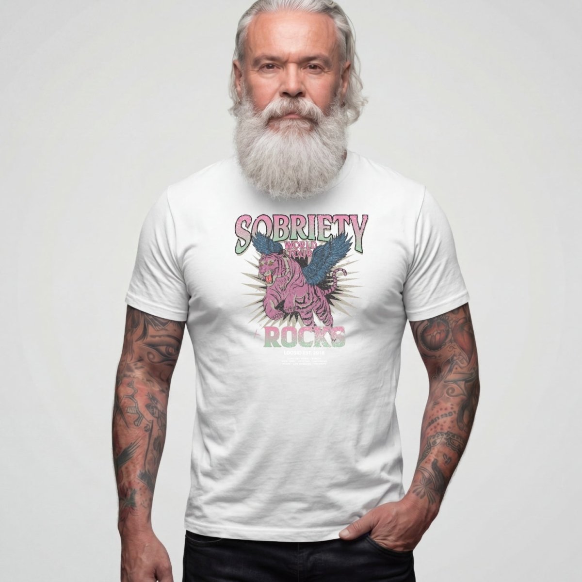 Sober T Shirt | Men's Sobriety Rocks