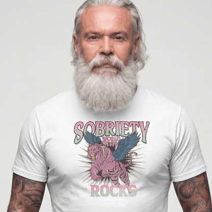Sober T Shirt | Men's Sobriety Rocks