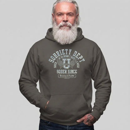 Recovery Hoodie | Men's Sobriety Dept 24/7