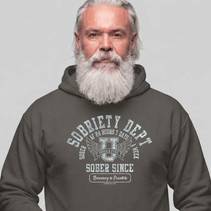 Recovery Hoodie | Men's Sobriety Dept 24/7