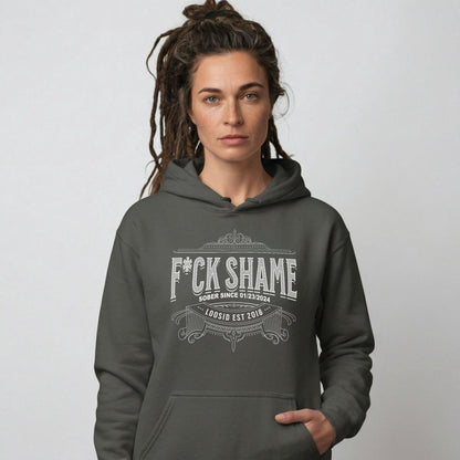 F*ck Shame Recovery Hoodie featuring the design (view 41)