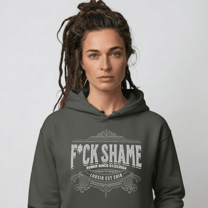 F*ck Shame Recovery Hoodie fit detail (view 39)