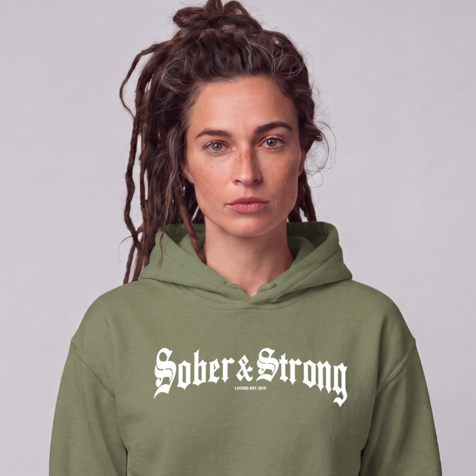 Recovery Hoodie | Women's Old School Sober & Strong